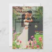 ウェディングシャワー フォトエンゲージメントパーティー 招待状 (裏面)