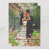 ウェディングシャワー フォトエンゲージメントパーティー 招待状 (正面/裏面)