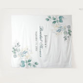 ウェディングシャワー フォトバックドロップ タペストリー (正面(横))