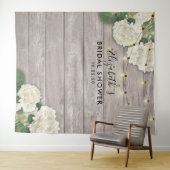 ウェディングシャワー フォトブース背景 ヒアシンス ライト 木 タペストリー (インサイチュ(横))