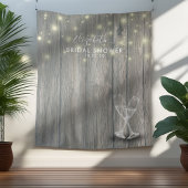 ウェディングシャワー フォトブース 背景 木製 ワインボトル タペストリー