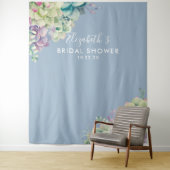 ウェディングシャワー フォトブース 背景 水彩 多肉植物 タペストリー (インサイチュ)