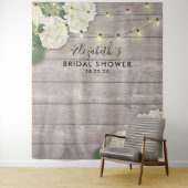 ウェディングシャワー フォト 背景 ハイドランジア ライト ウッド タペストリー (インサイチュ)