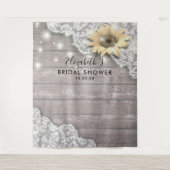 ウェディングシャワー フォト 背景 ラック ひまわり 木 タペストリー (正面)