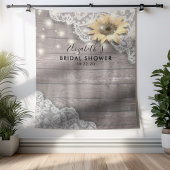 ウェディングシャワー フォト 背景 ラック ひまわり 木 タペストリー