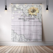 ウェディングシャワー フォト 背景 ラック ひまわり 木 タペストリー