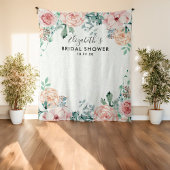 ウェディングシャワー フォト 背景 水彩 花 タペストリー