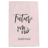 ウェディングシャワー ブルッシュピンク 将来のミセス ギフトバッグ (正面)