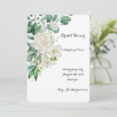 ウェディングシャワー プリティー フラワー 招待状 (スタンド正面)