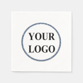 ウェディングシャワー ペーパーパーティー ナプキン ロゴ追加可能 スタンダードカクテルナプキン (正面)