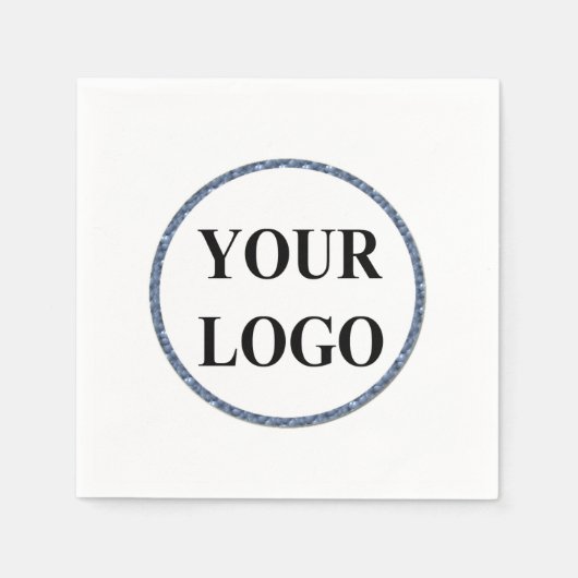 ウェディングシャワー ペーパーパーティー ナプキン ロゴ追加可能 スタンダードカクテルナプキン (正面)