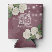 ウェディングシャワー メイソンジャー ハイドランジア ストリングライト 缶クーラー (正面)