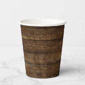 ウェディングシャワー ユーカリ グリーン ラスティック ウッド 紙コップ (裏面)