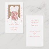 ウェディングシャワー ラッフルチケット 封入カード エンクロージャーカード (正面/裏面)