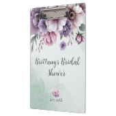 ウェディングシャワー ラベンダー＆グリーンフラワー クリップボード (左)