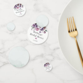 ウェディングシャワー ラベンダー＆グリーンフラワー コンフェッティ