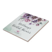 ウェディングシャワー ラベンダー&グリーンフラワー タイル (側面)