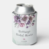 ウェディングシャワー ラベンダー＆グリーンフラワー 缶クーラー (缶正面)