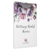 ウェディングシャワー ラベンダー 水彩 フラワーデザイン クリップボード (右)