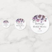 ウェディングシャワー ラベンダー 水彩 フラワー コンフェッティ (正面)