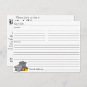 ウェディングシャワー レシピ 招待状 ポストカード (正面/裏面)