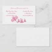 ウェディングシャワー レジストリーカード エンクロージャーカード (正面/裏面)