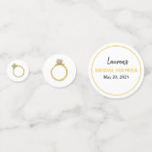 ウェディングシャワー 婚約指輪 名入れ コンフェッティ (正面)
