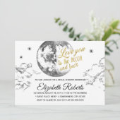 ウェディングシャワー 愛してる月と星のように 招待状 (スタンド正面)