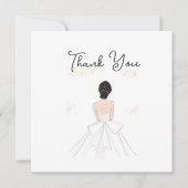 ウェディングシャワー、感謝のカード サンキューカード (正面)