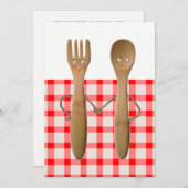 ウェディングシャワー 招待状 (正面/裏面)