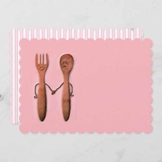 ウェディングシャワー 招待状 (正面/裏面)