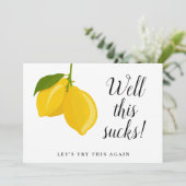 ウェディングシャワー　日程変更 現代的 招待状 (スタンド正面)