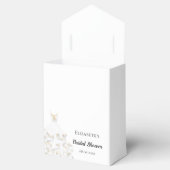 ウェディングシャワー 白金グリッター ドレス ありがとう フェイバーボックス (オープン)