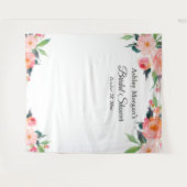 ウェディングシャワー 花の写真撮影用背景ボード タペストリー (正面(横))