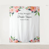 ウェディングシャワー 花の写真撮影用背景 タペストリー (正面)