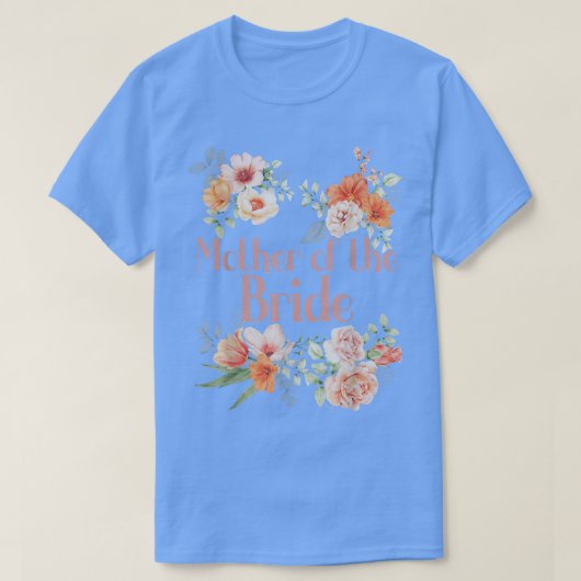 ウェディングシャワー 花 ブライズシャワー マザー  Tシャツ (デザイン正面)