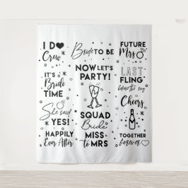 ウェディングシャワー 黒背景 フォトブース バナー タペストリー