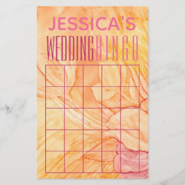 ウェディングシャワー BINGOフレッシュフラワーデザイン チラシ