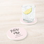 ウェディングシャワー Future Mrs. ブラッシュピンク コースター (側面)