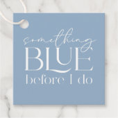 ウェディングシャワー Something Blue Before I Do フェイバータグ (正面)