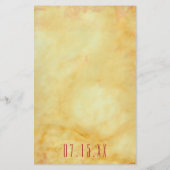 ウェディングシャワーBINGOアジア影響デザイン チラシ (裏面)