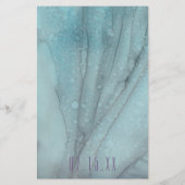 ウェディングシャワーBINGOターコイズとラベンダー チラシ (裏面)