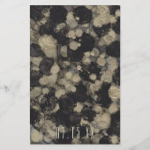 ウェディングシャワーBINGO Shades of Golds and Blacks チラシ (裏面)