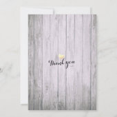 ウェディングシャンパングラスウッドライト セーブザデート (裏面)