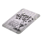 ウェディングシャンパングラスウッドライト マグネット (左側)