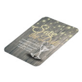 ウェディングシャンパングラスウッドライト マグネット (左側)