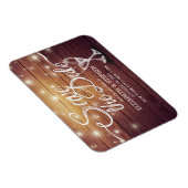 ウェディングシャンパングラスウッドライト マグネット (右側)