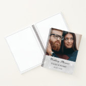 ウェディングシルバーグリッター花嫁写真 ノートブック (内部)