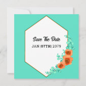 ウェディングスクエアゲートフォールド招待状カードデザイン 招待状 (裏面)