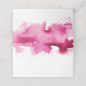 ウェディングスタイリッシュレセプション水色ダークピンク プレイスカード (外部開封)